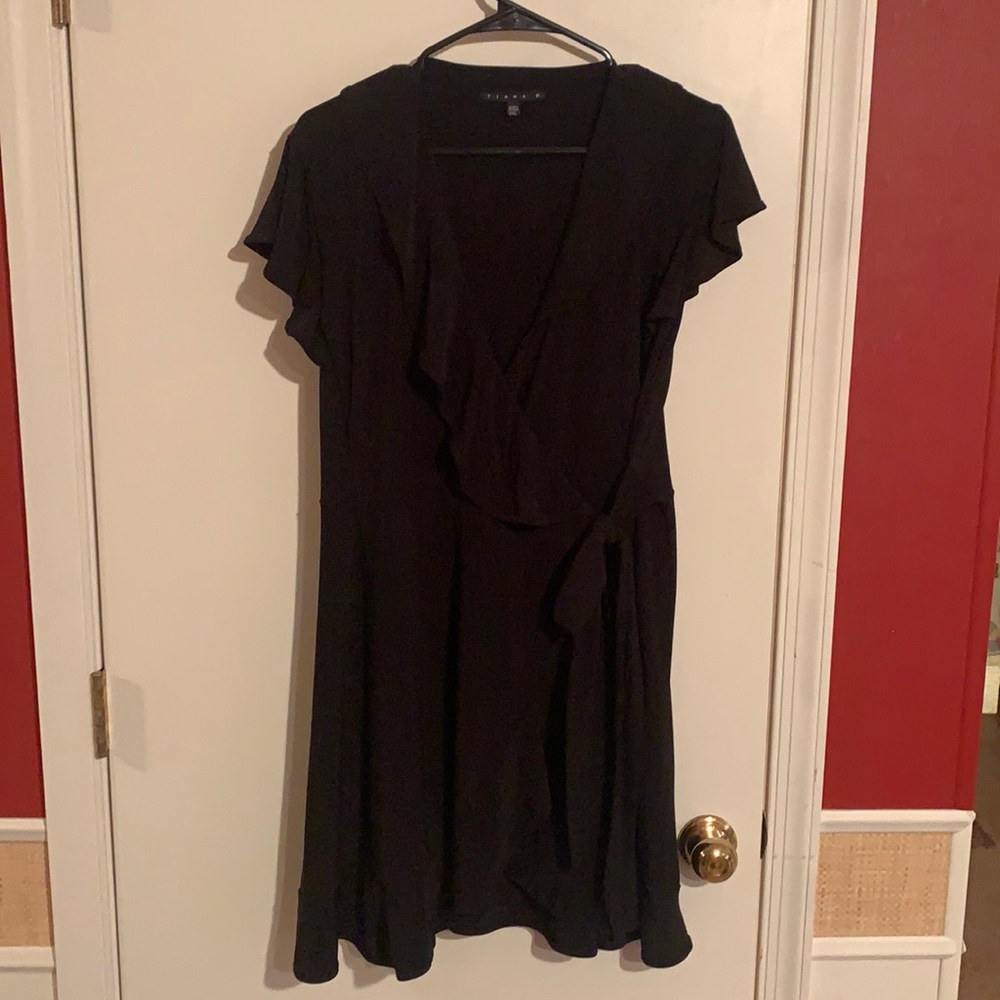 Black wrap dress